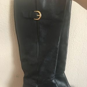Steve Madden Tall Black Leather Boots